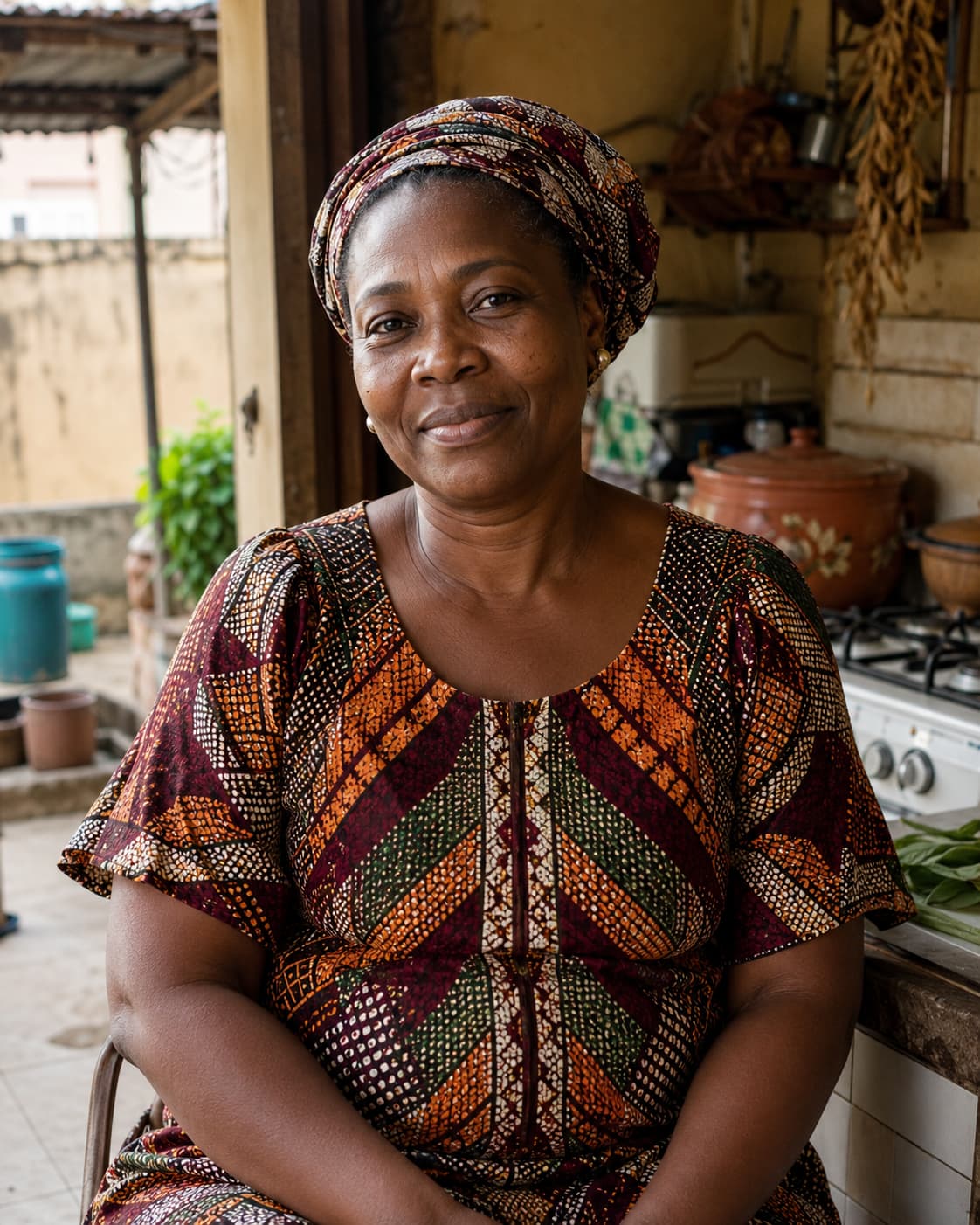 Ngozi at home